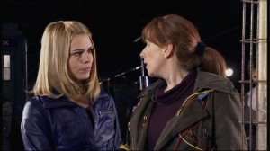 Donna and Rose talking in Turn Left